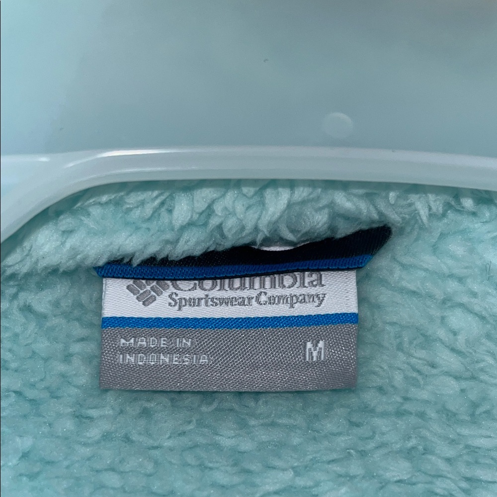 Columbia Aqua and Gray Fleece Jacket - Picture 4 of 4